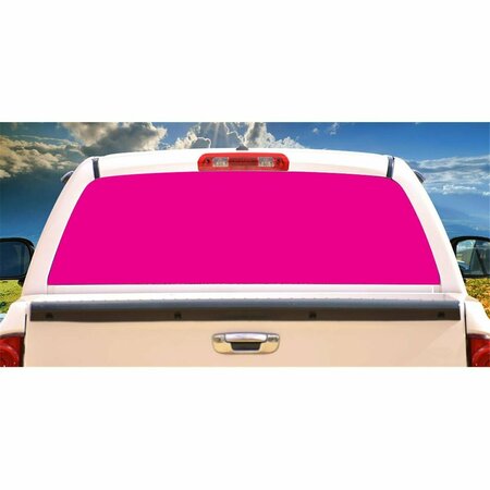 ENTRETENIMIENTO Hot Pink Rear Window Graphic Truck View Thru Vinyl Back Decal EN3257135